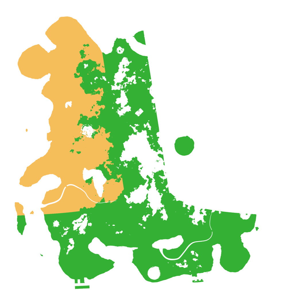 Biome Rust Map: Procedural Map, Size: 4100, Seed: 68