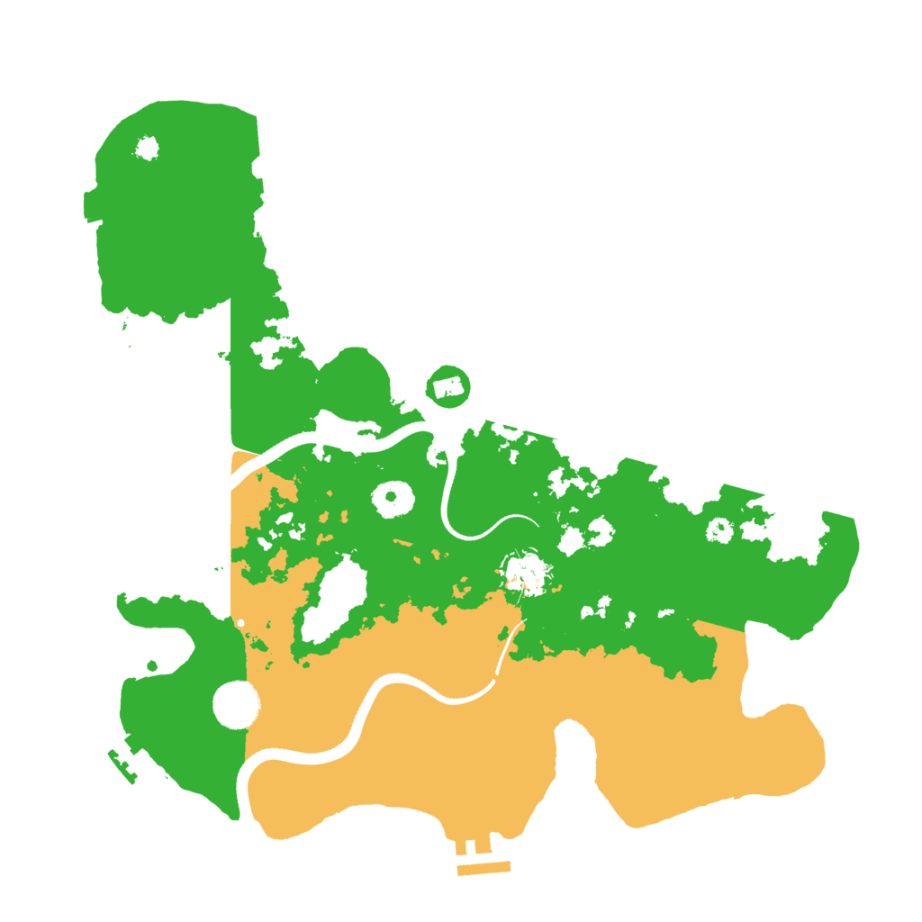 Biome Rust Map: Procedural Map, Size: 3500, Seed: 497601918