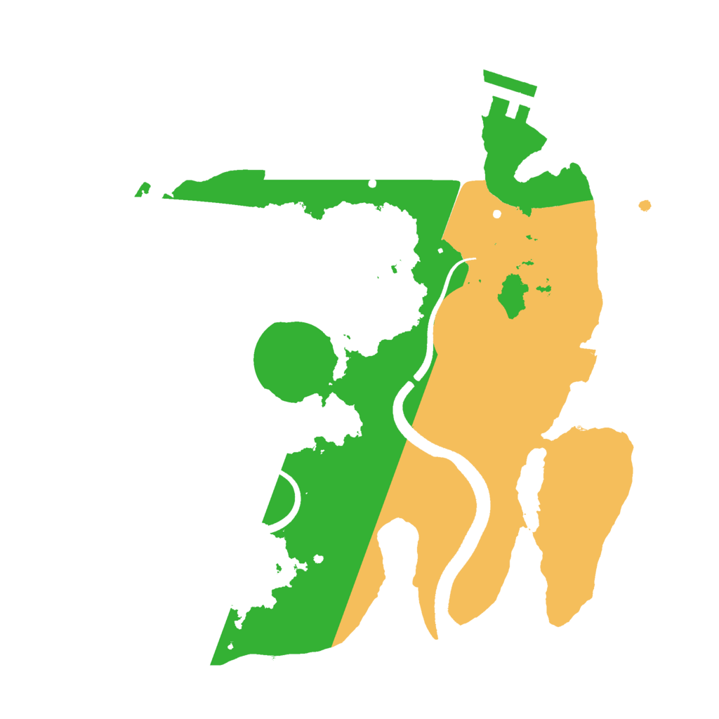 Biome Rust Map: Procedural Map, Size: 2500, Seed: 1772958886