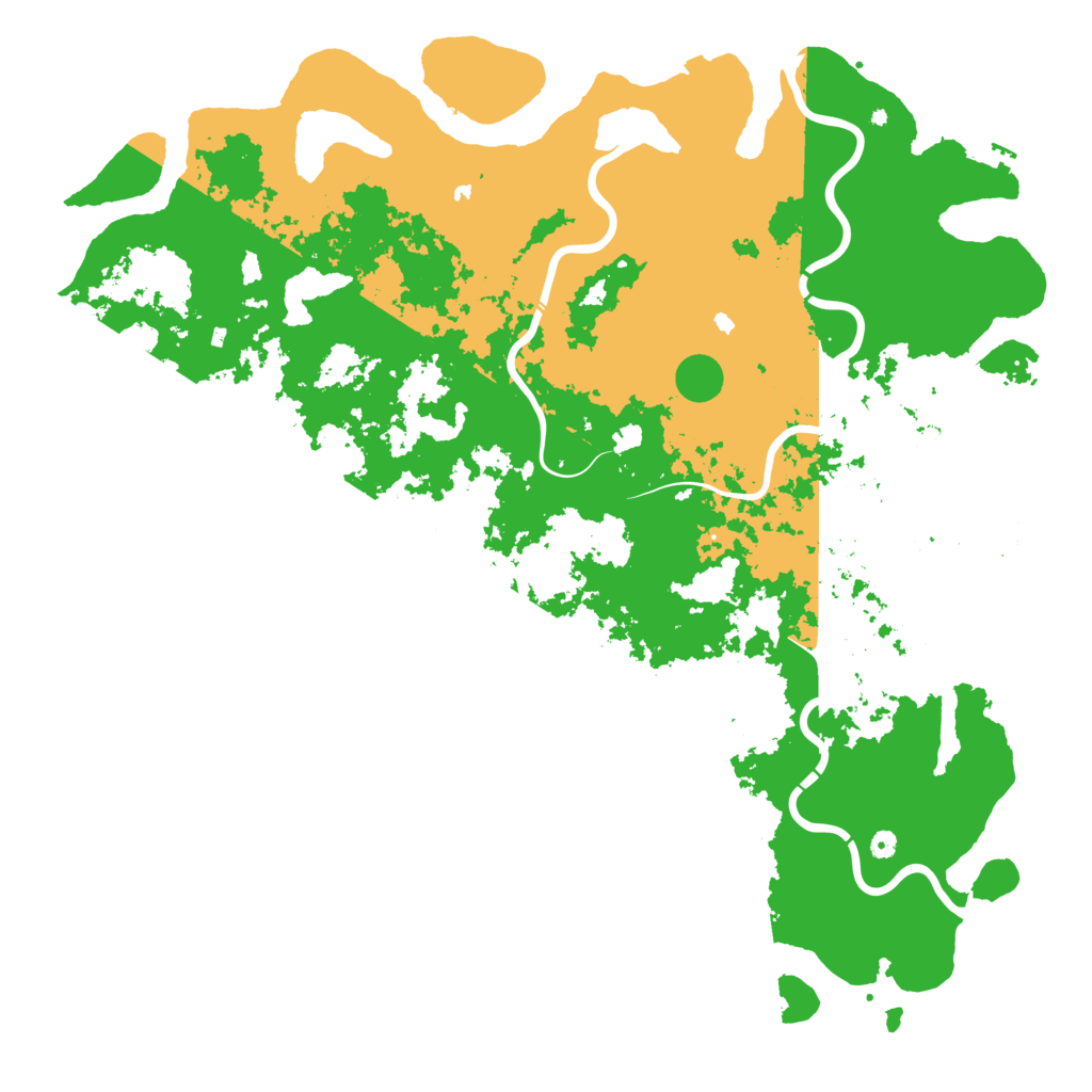 Biome Rust Map: Procedural Map, Size: 6000, Seed: 3550