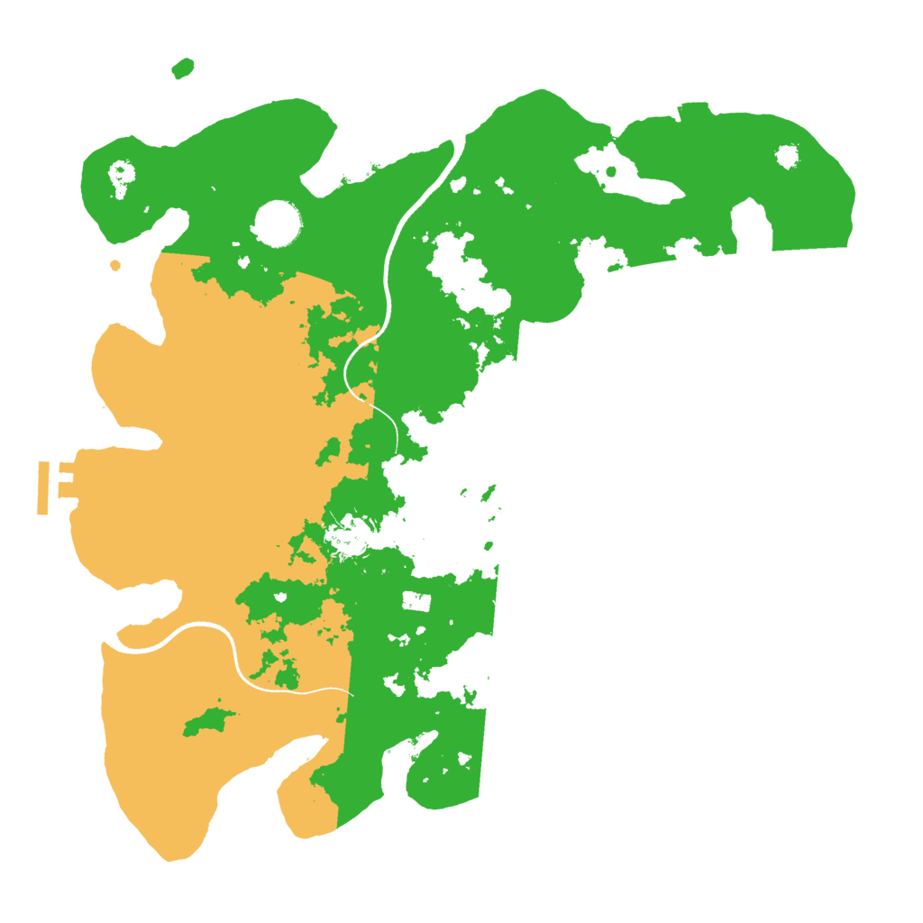 Biome Rust Map: Procedural Map, Size: 3500, Seed: 1322558929