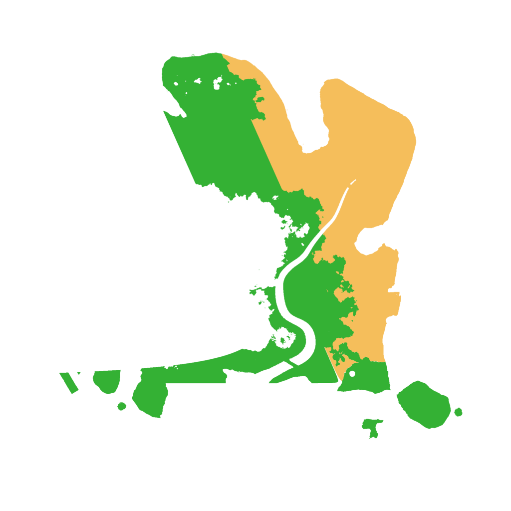 Biome Rust Map: Procedural Map, Size: 2500, Seed: 836429099