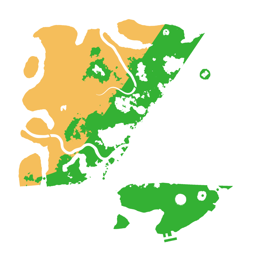 Biome Rust Map: Procedural Map, Size: 4000, Seed: 41245