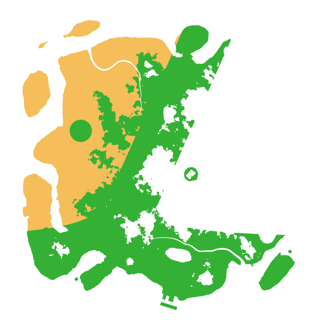 Biome Rust Map: Procedural Map, Size: 3800, Seed: 52347324