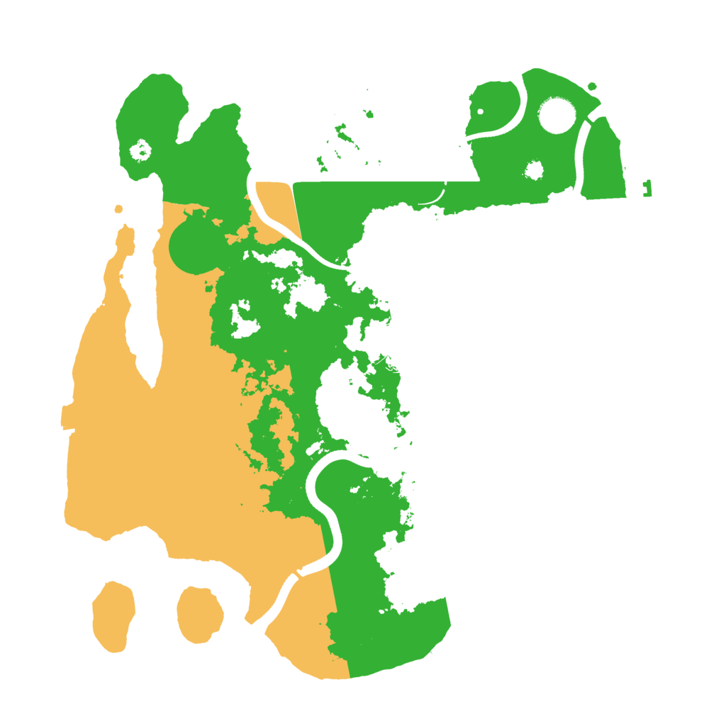 Biome Rust Map: Procedural Map, Size: 3500, Seed: 582039