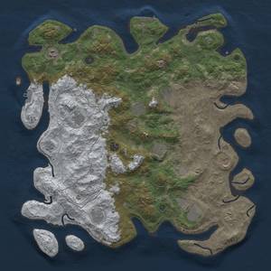 Thumbnail Rust Map: Procedural Map, Size: 4500, Seed: 134, 20 Monuments