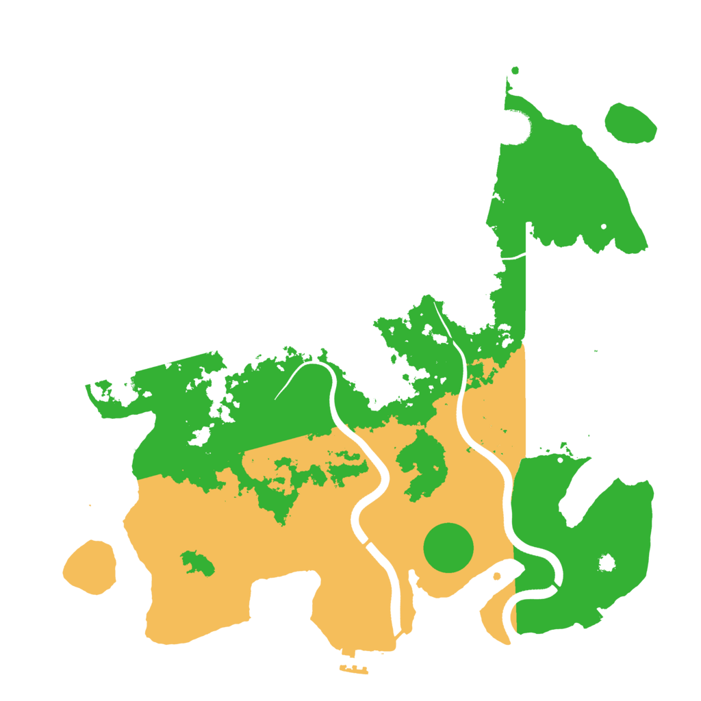 Biome Rust Map: Procedural Map, Size: 3700, Seed: 979371760