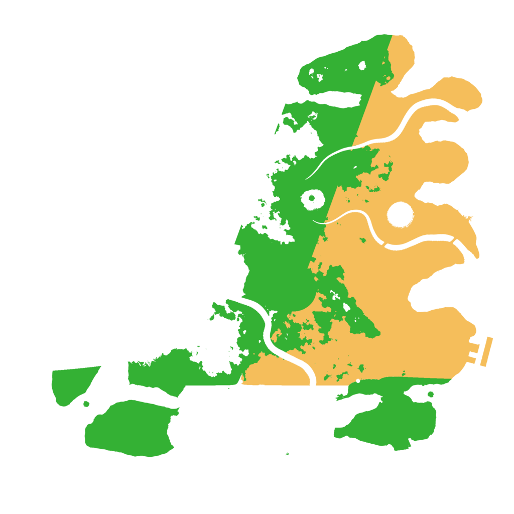 Biome Rust Map: Procedural Map, Size: 3500, Seed: 56319742