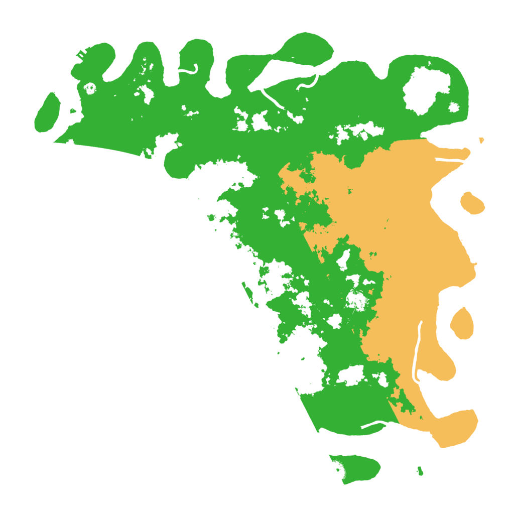 Biome Rust Map: Procedural Map, Size: 4500, Seed: 2021100101