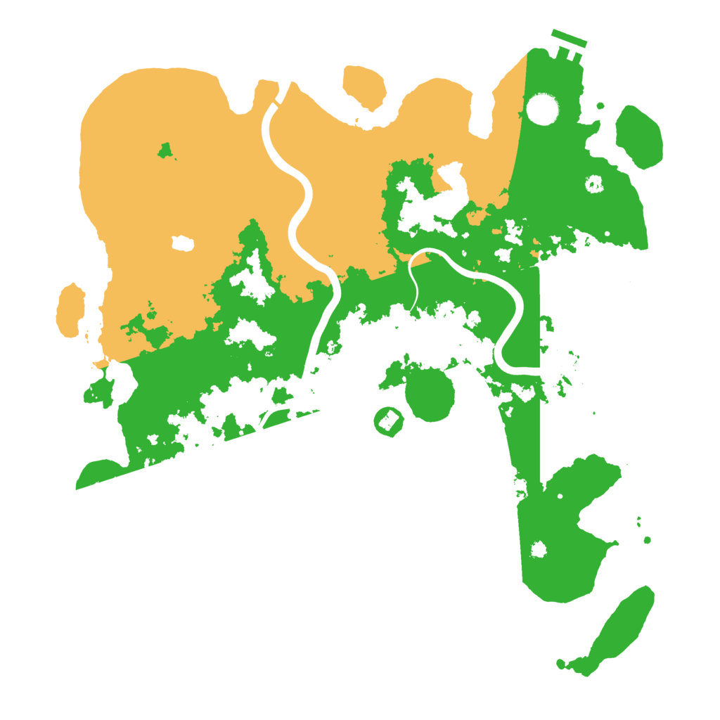 Biome Rust Map: Procedural Map, Size: 4000, Seed: 84623