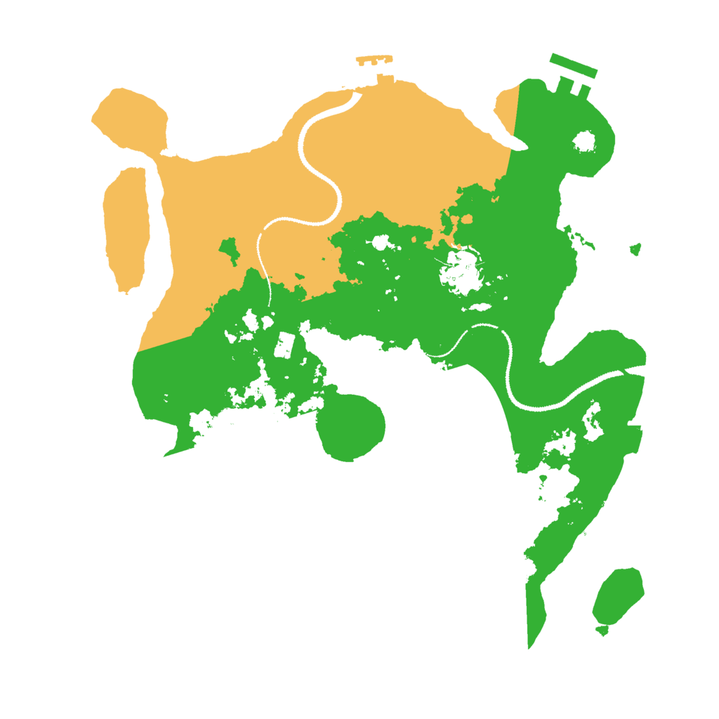 Biome Rust Map: Procedural Map, Size: 3000, Seed: 1111088865