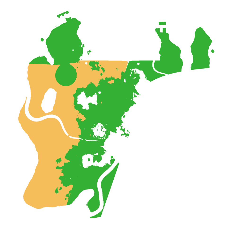 Biome Rust Map: Procedural Map, Size: 3000, Seed: 345034472