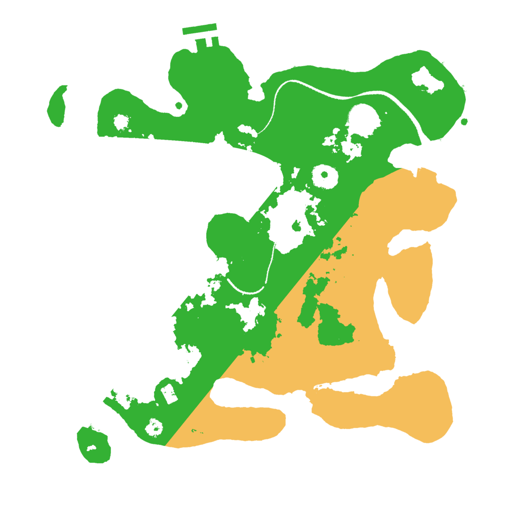 Biome Rust Map: Procedural Map, Size: 3000, Seed: 374418417