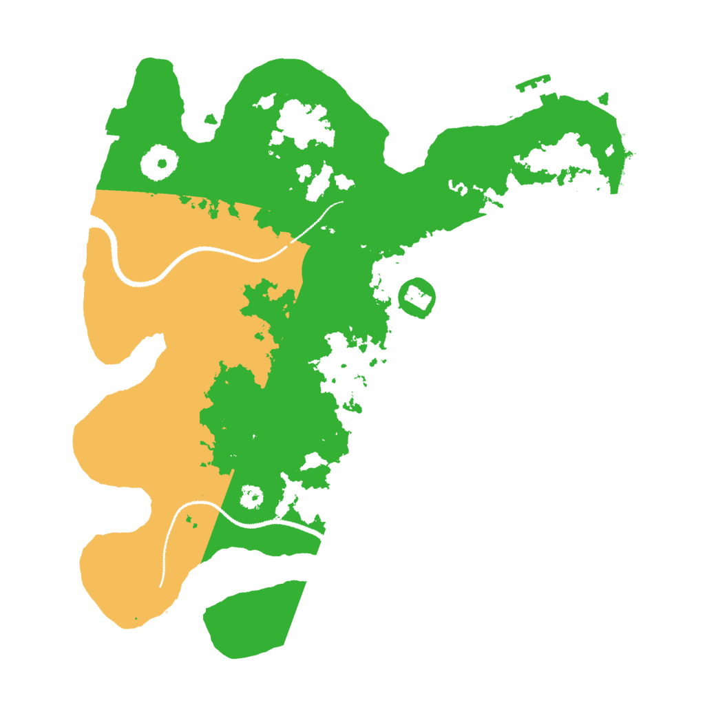Biome Rust Map: Procedural Map, Size: 3000, Seed: 2000702624
