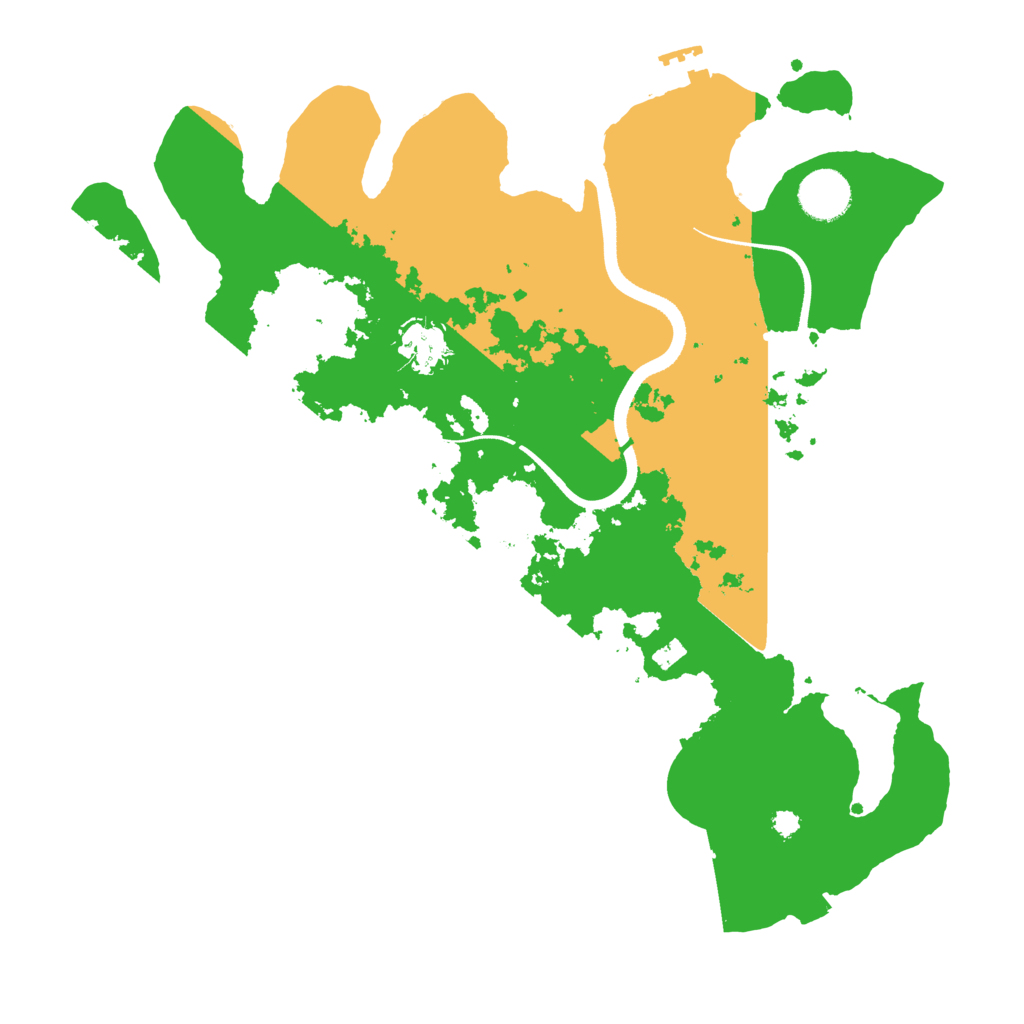 Biome Rust Map: Procedural Map, Size: 3500, Seed: 61026186