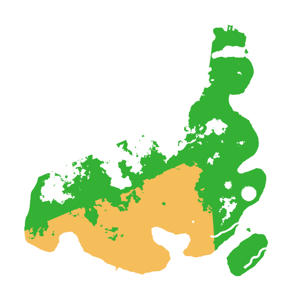 Biome Rust Map: Procedural Map, Size: 3500, Seed: 447340276