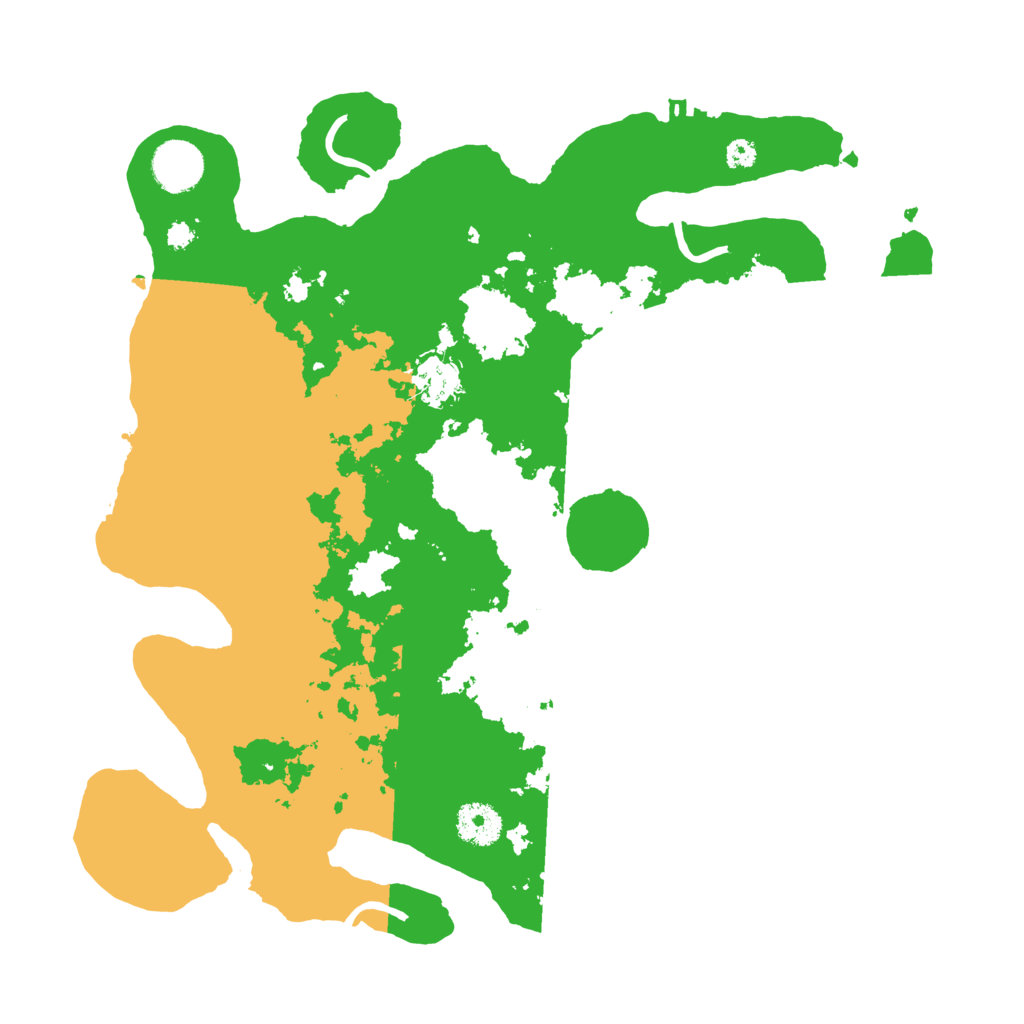 Biome Rust Map: Procedural Map, Size: 3500, Seed: 24343