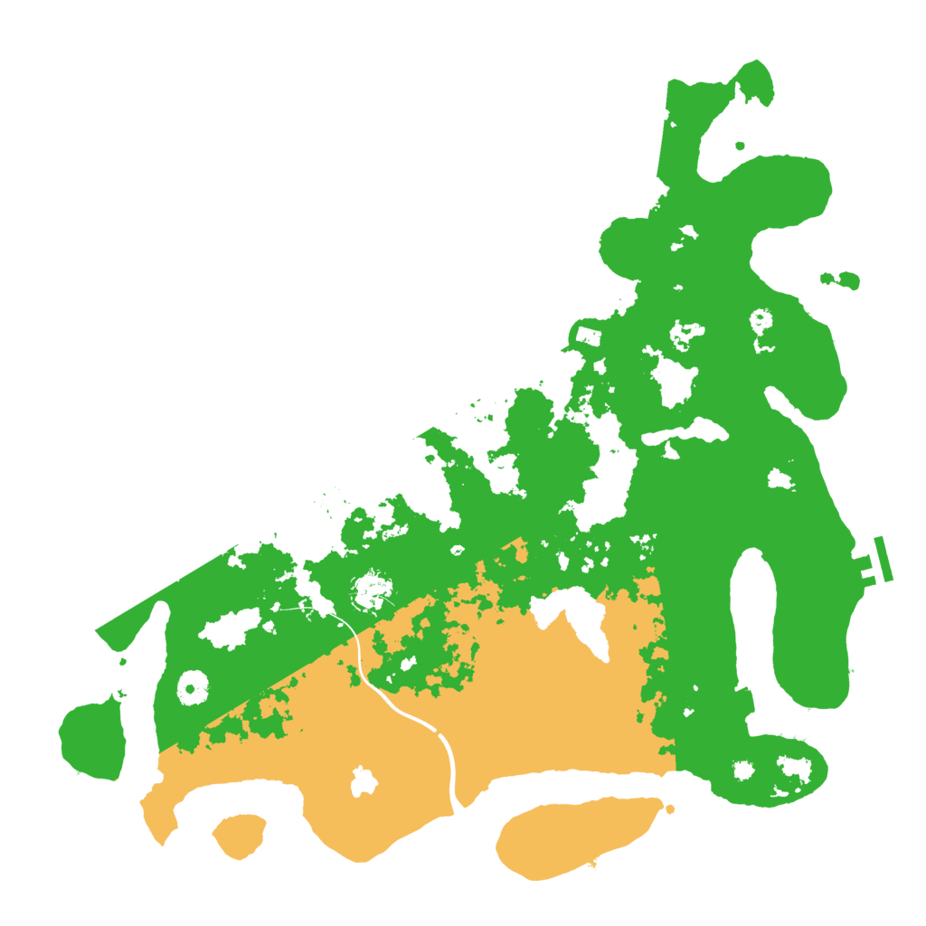 Biome Rust Map: Procedural Map, Size: 4100, Seed: 1611