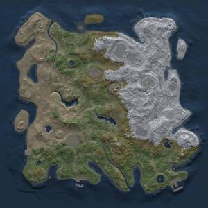 Thumbnail Rust Map: Procedural Map, Size: 4000, Seed: 230, 15 Monuments