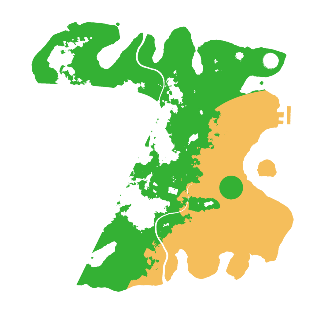 Biome Rust Map: Procedural Map, Size: 3500, Seed: 289450
