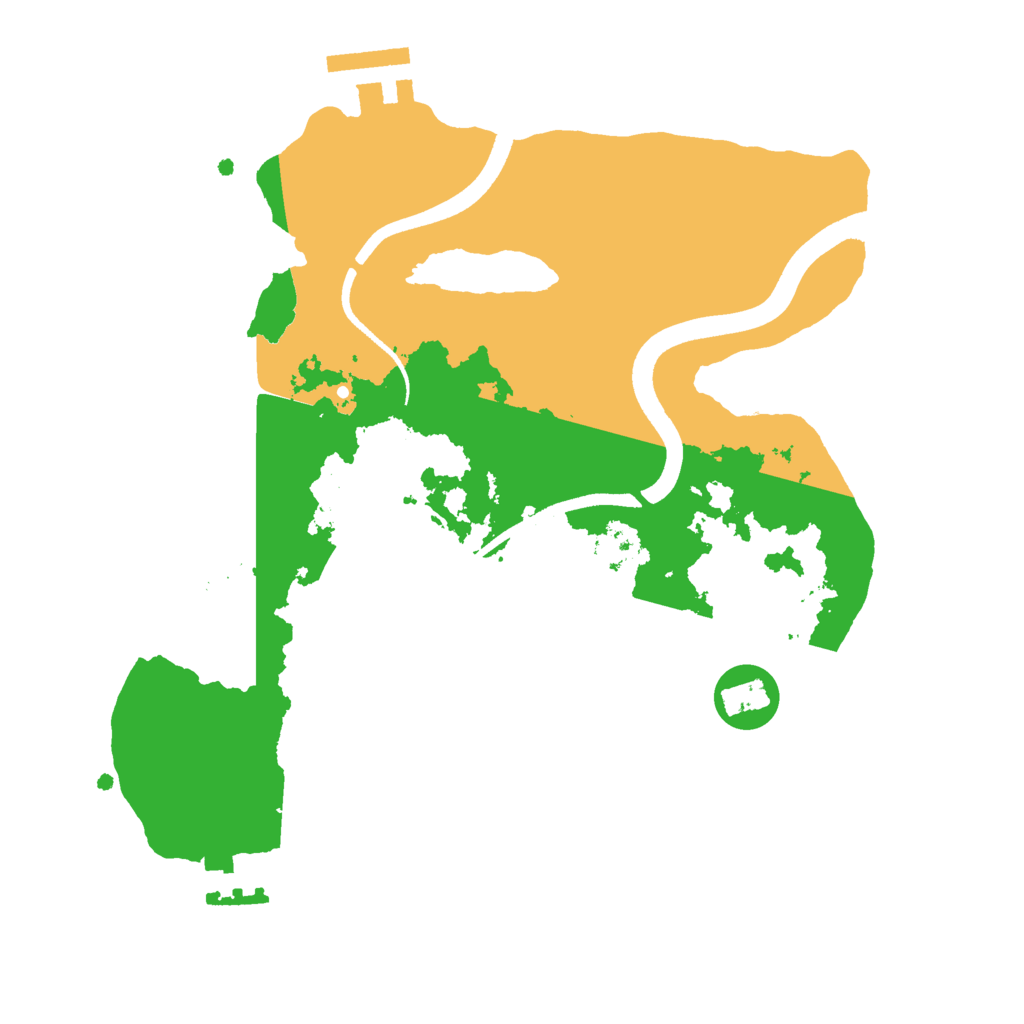 Biome Rust Map: Procedural Map, Size: 2500, Seed: 11021