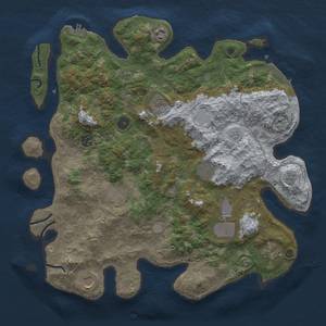 Thumbnail Rust Map: Procedural Map, Size: 4050, Seed: 1222199084, 18 Monuments