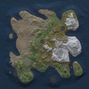 Thumbnail Rust Map: Procedural Map, Size: 3000, Seed: 456, 15 Monuments