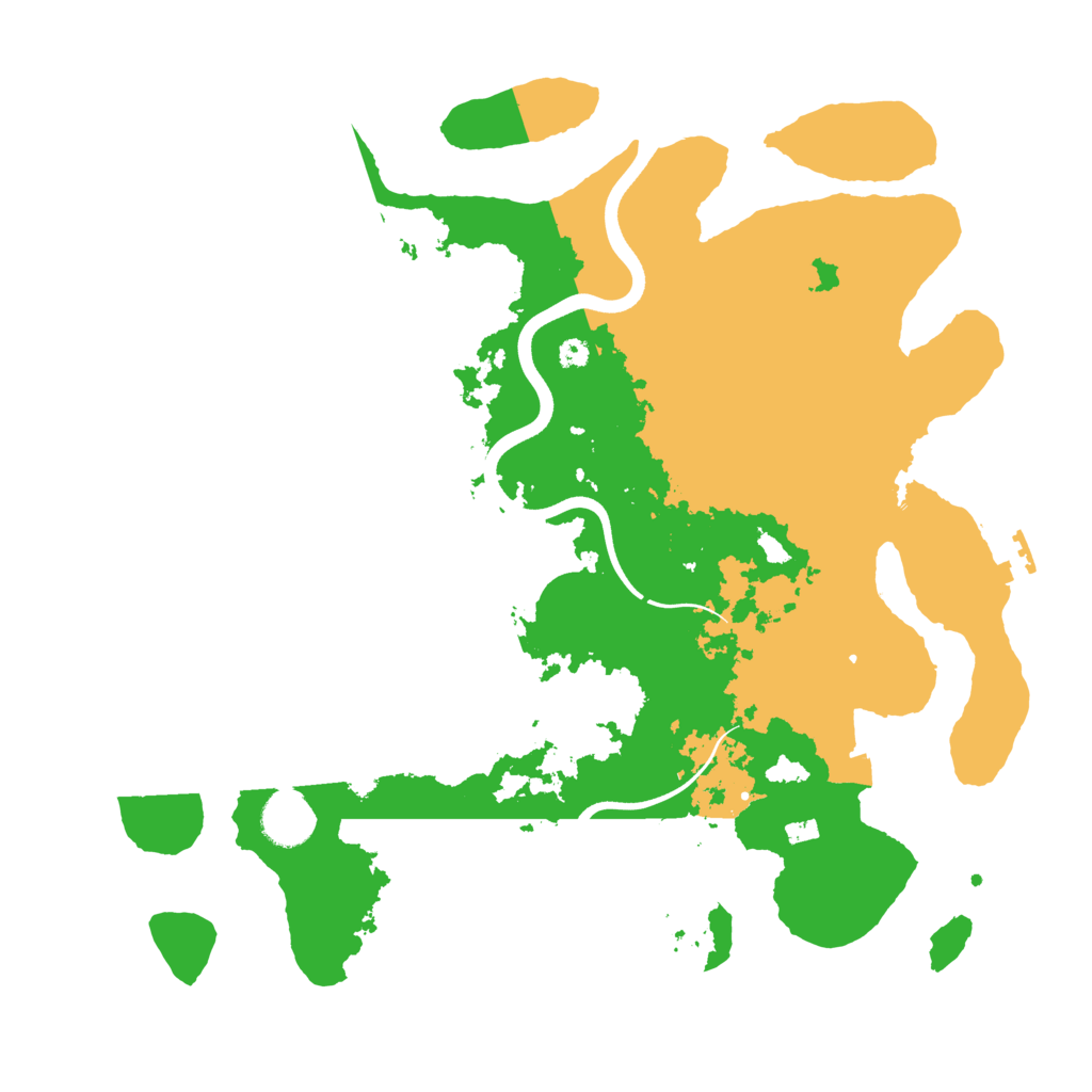 Biome Rust Map: Procedural Map, Size: 3700, Seed: 528362