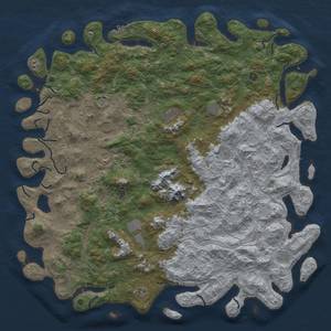 Thumbnail Rust Map: Procedural Map, Size: 6000, Seed: 1522531, 20 Monuments