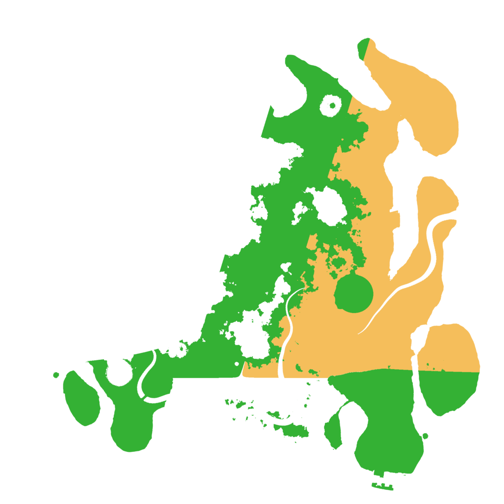 Biome Rust Map: Procedural Map, Size: 3500, Seed: 45755