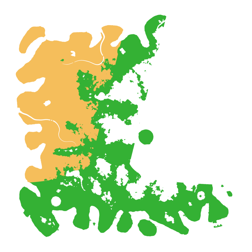 Biome Rust Map: Procedural Map, Size: 4500, Seed: 80110