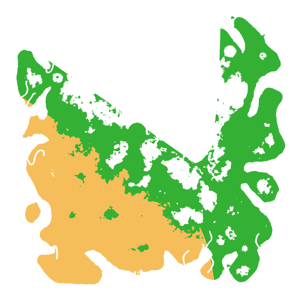 Biome Rust Map: Procedural Map, Size: 4500, Seed: 30110