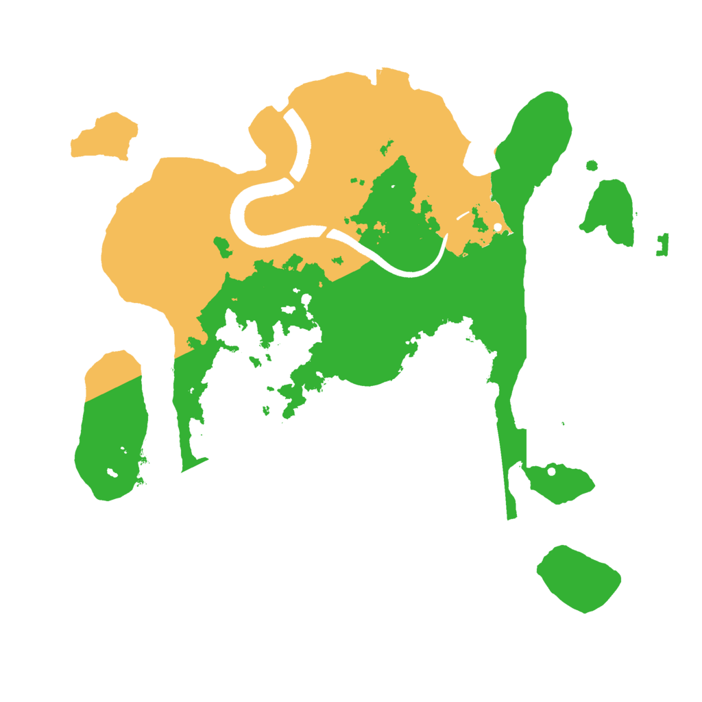 Biome Rust Map: Procedural Map, Size: 2500, Seed: 1546964338