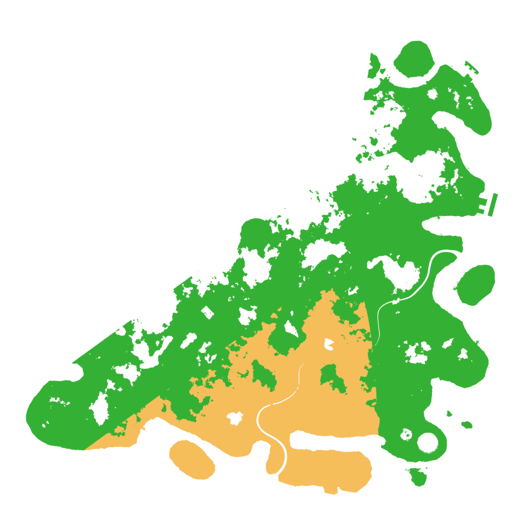 Biome Rust Map: Procedural Map, Size: 4500, Seed: 70110