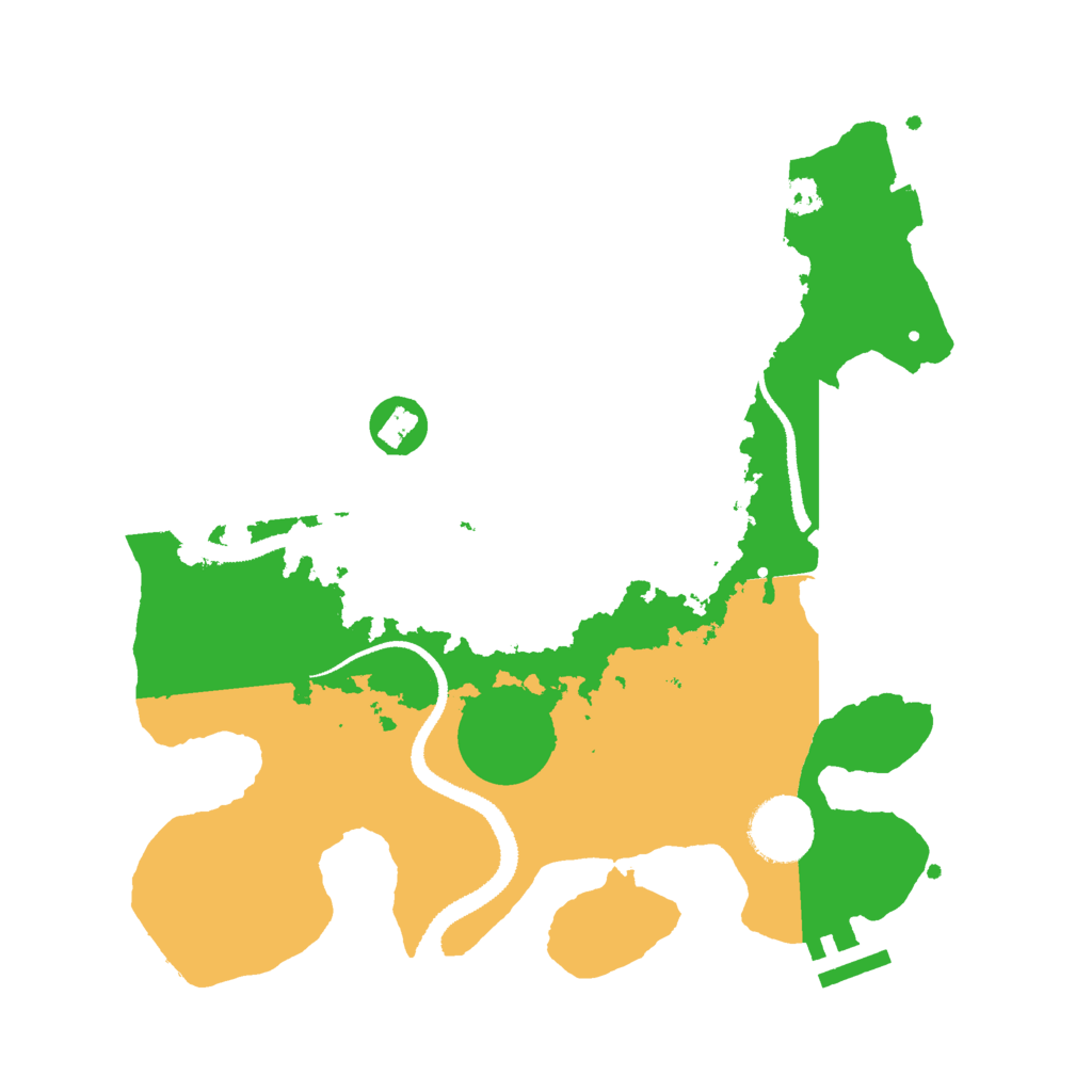 Biome Rust Map: Procedural Map, Size: 3000, Seed: 4206908