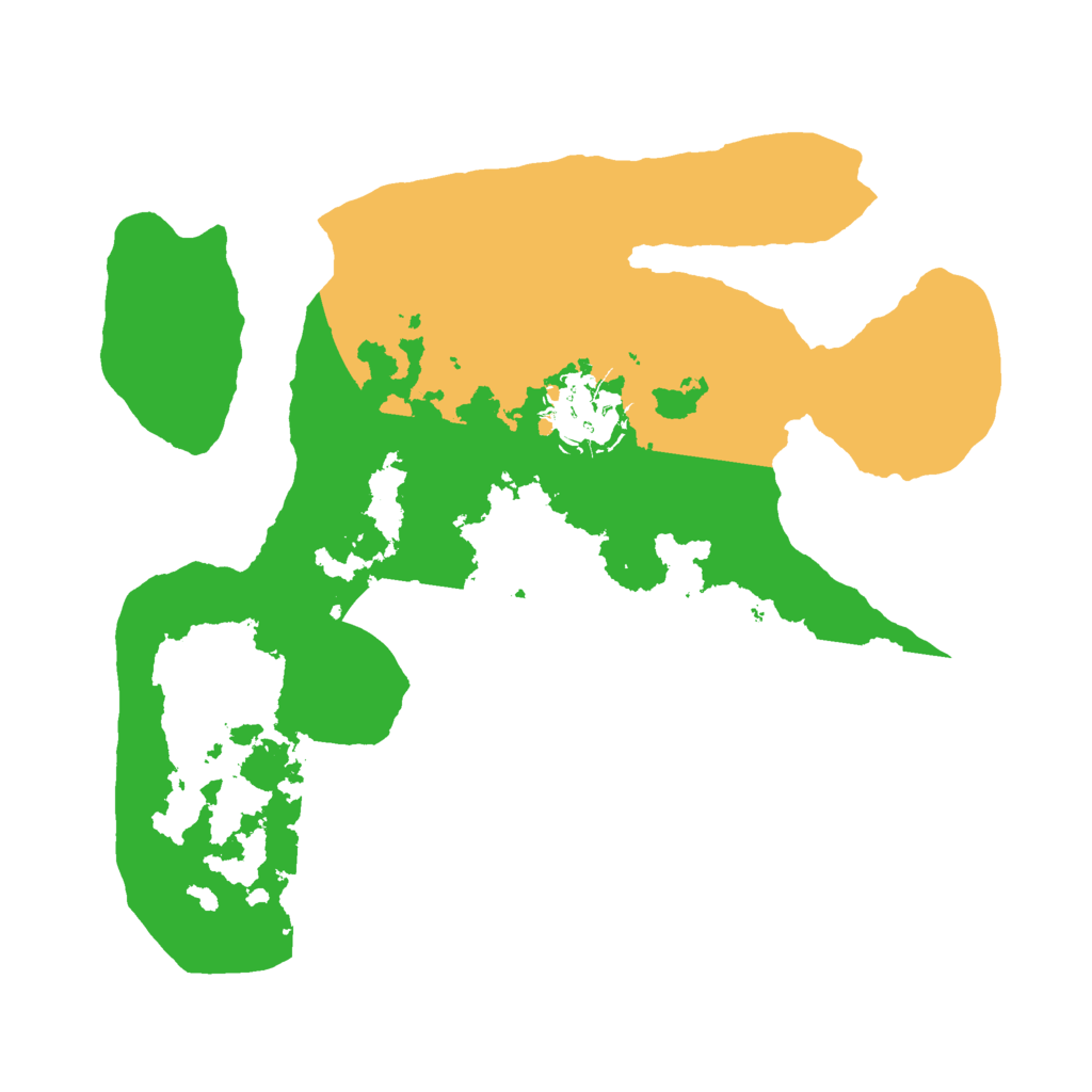 Biome Rust Map: Barren, Size: 2500, Seed: 945823