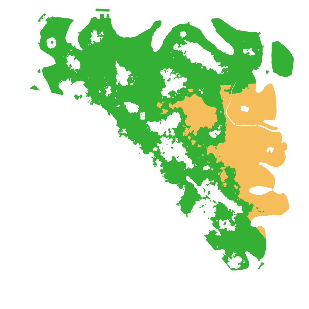 Biome Rust Map: Procedural Map, Size: 4500, Seed: 541191054
