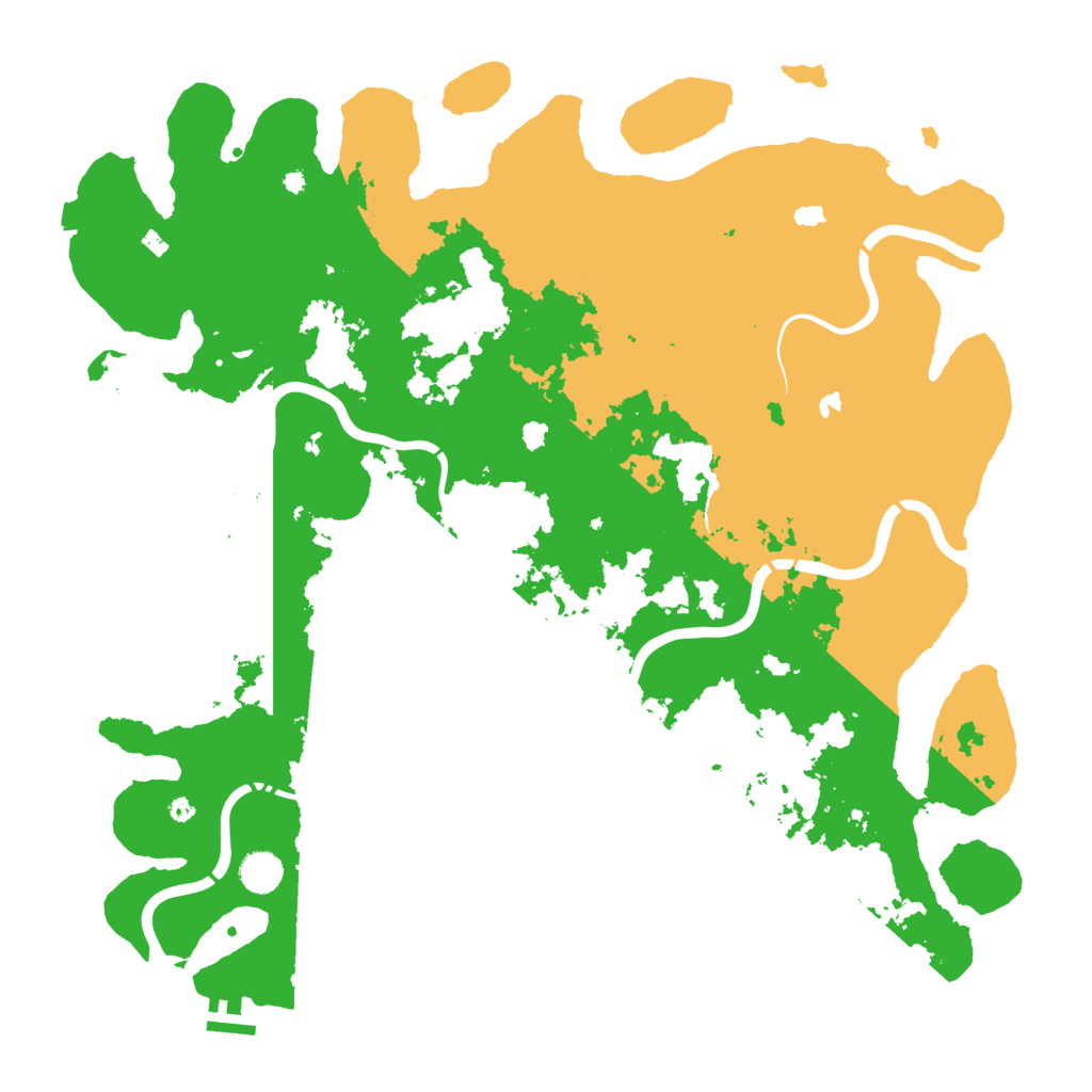 Biome Rust Map: Procedural Map, Size: 4500, Seed: 10110