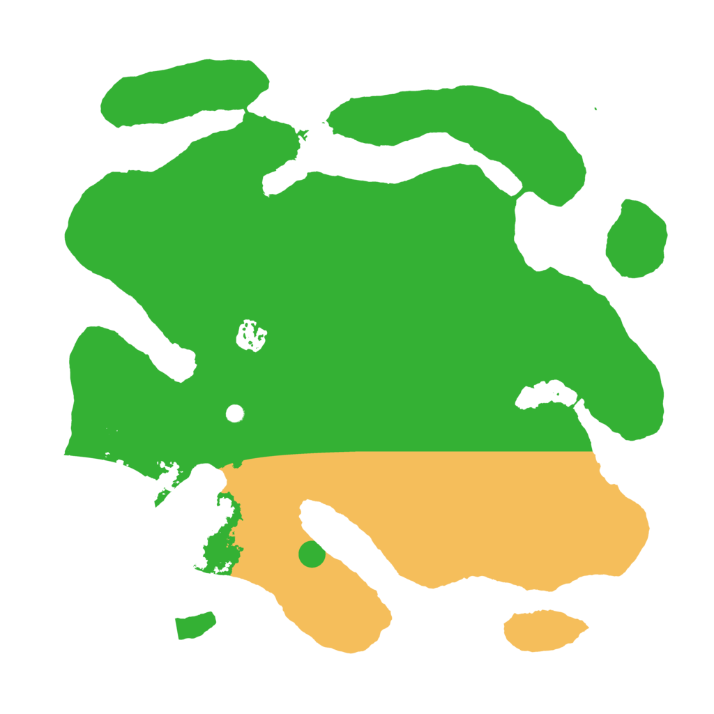 Biome Rust Map: Barren, Size: 3500, Seed: 651401336