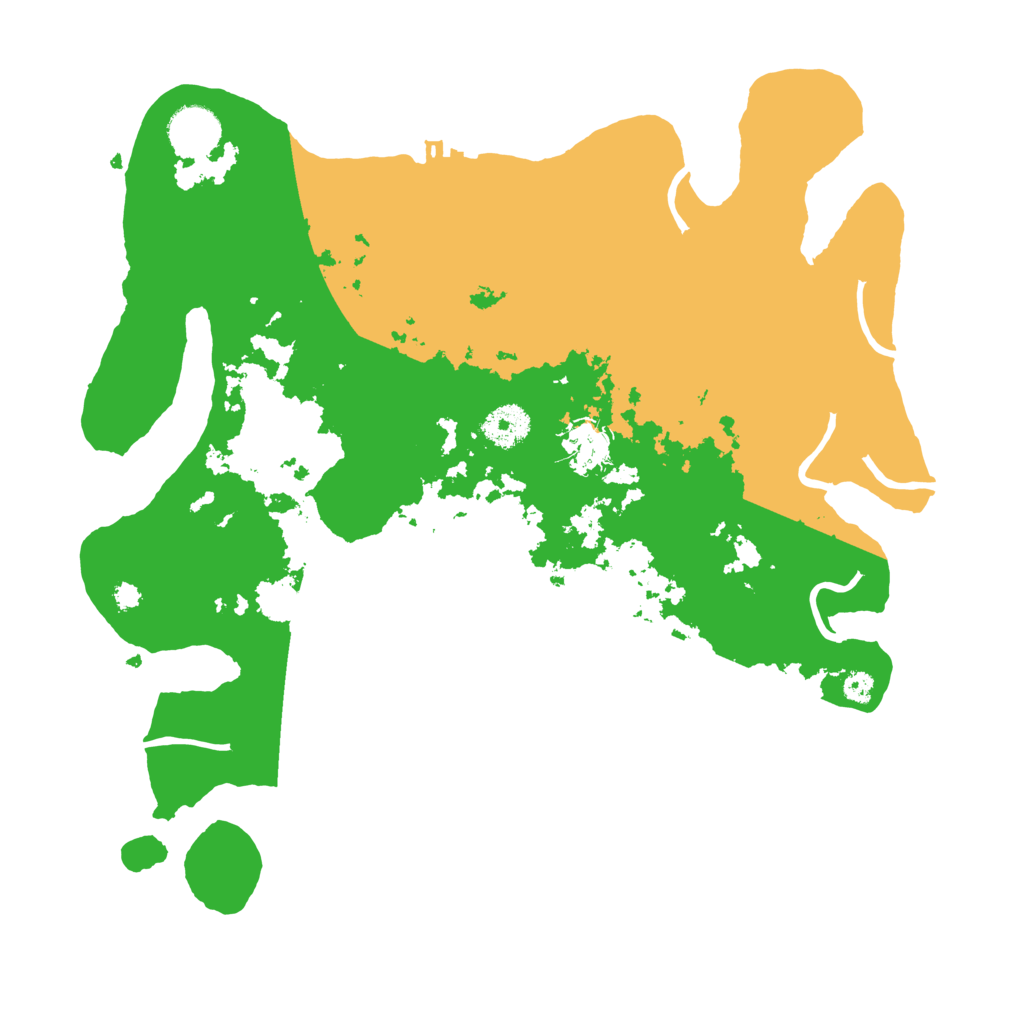 Biome Rust Map: Procedural Map, Size: 3500, Seed: 1182198867