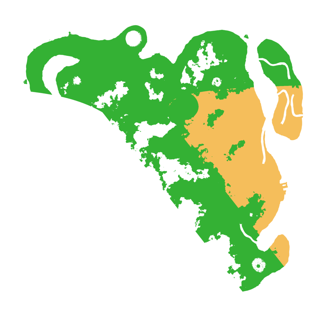 Biome Rust Map: Procedural Map, Size: 3600, Seed: 969321586