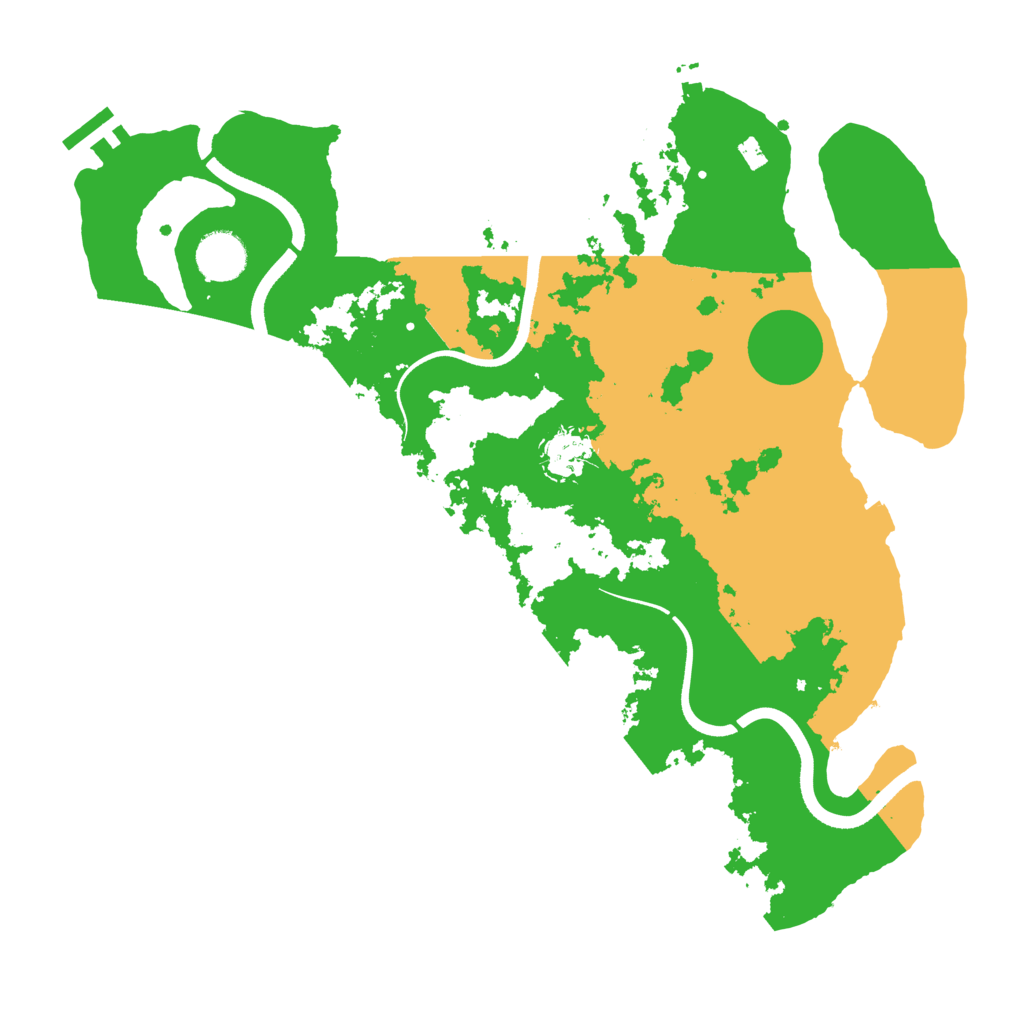 Biome Rust Map: Procedural Map, Size: 3600, Seed: 969321586