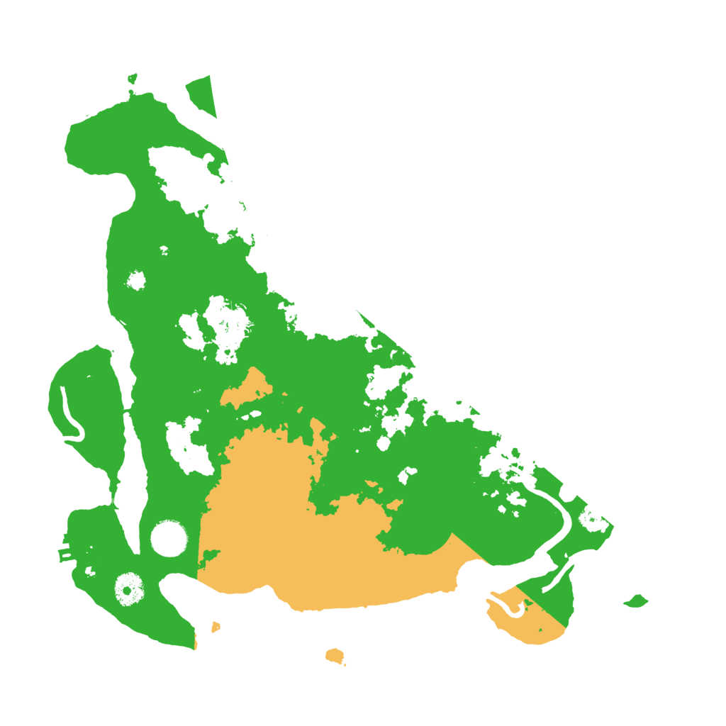 Biome Rust Map: Procedural Map, Size: 3500, Seed: 421473836