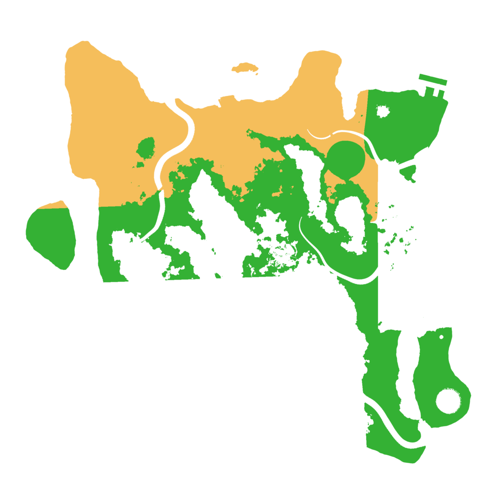 Biome Rust Map: Procedural Map, Size: 3600, Seed: 1165427724