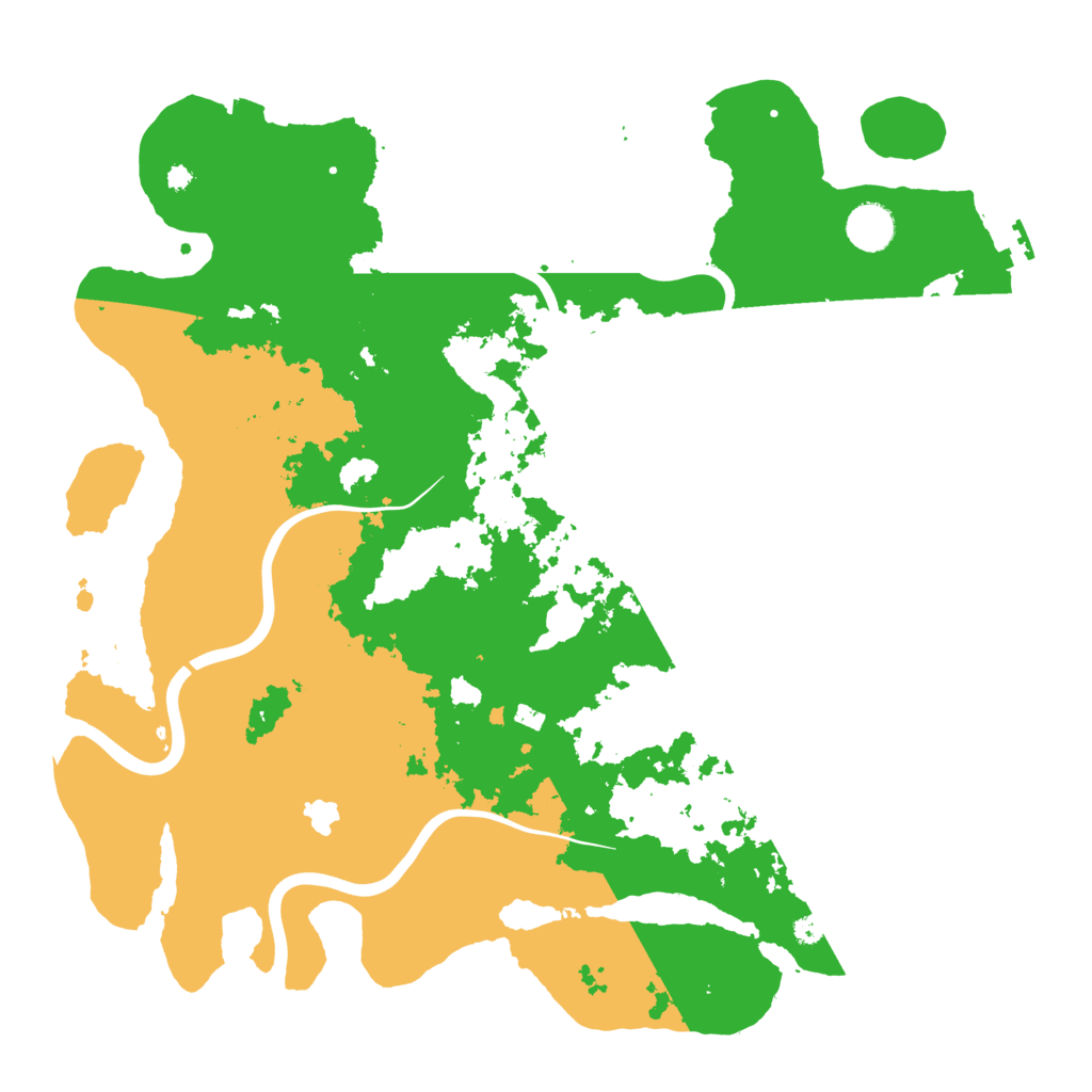 Biome Rust Map: Procedural Map, Size: 4000, Seed: 4558975