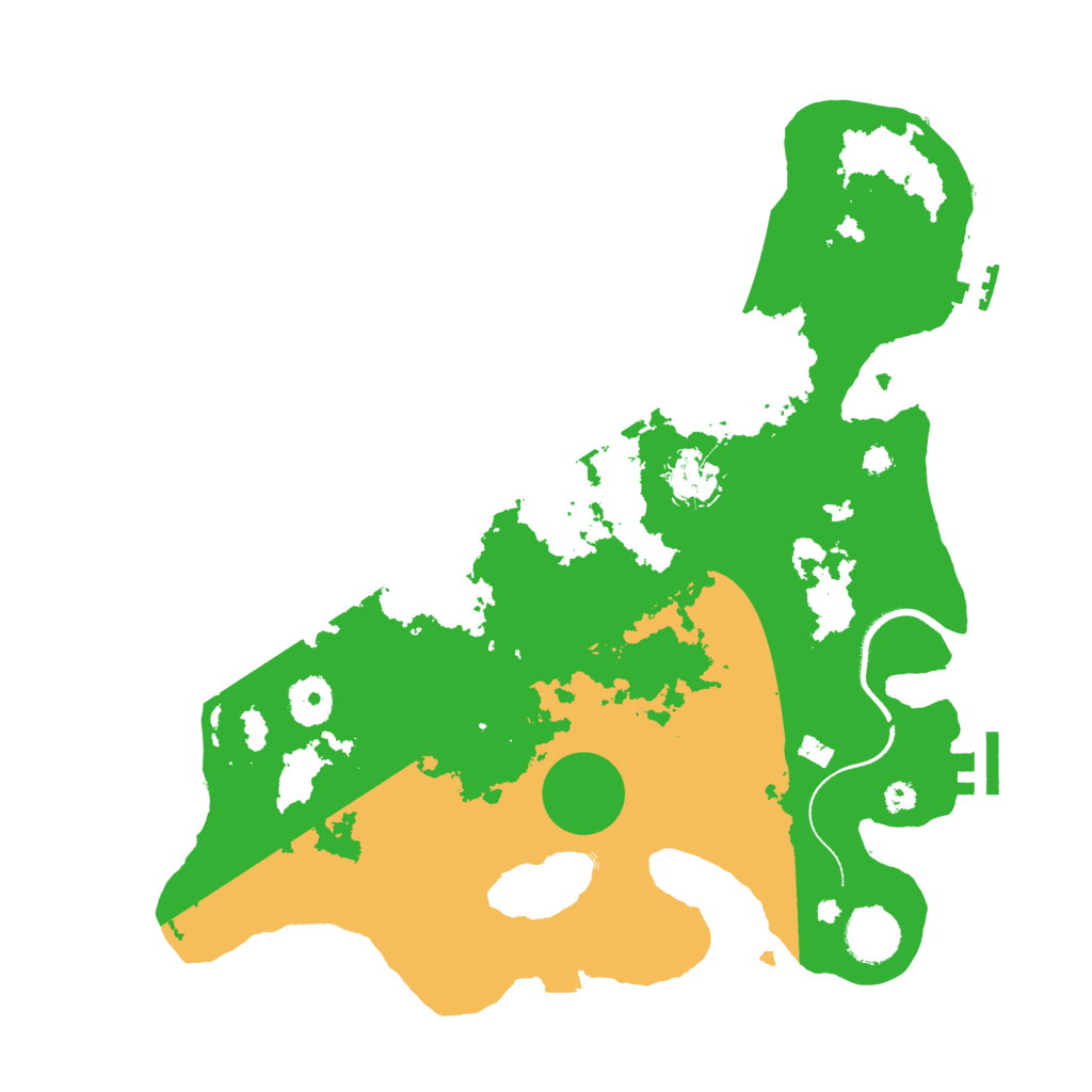 Biome Rust Map: Procedural Map, Size: 3500, Seed: 6712