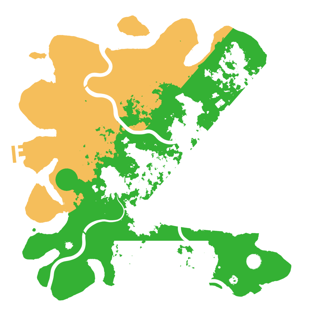 Biome Rust Map: Procedural Map, Size: 3800, Seed: 4646
