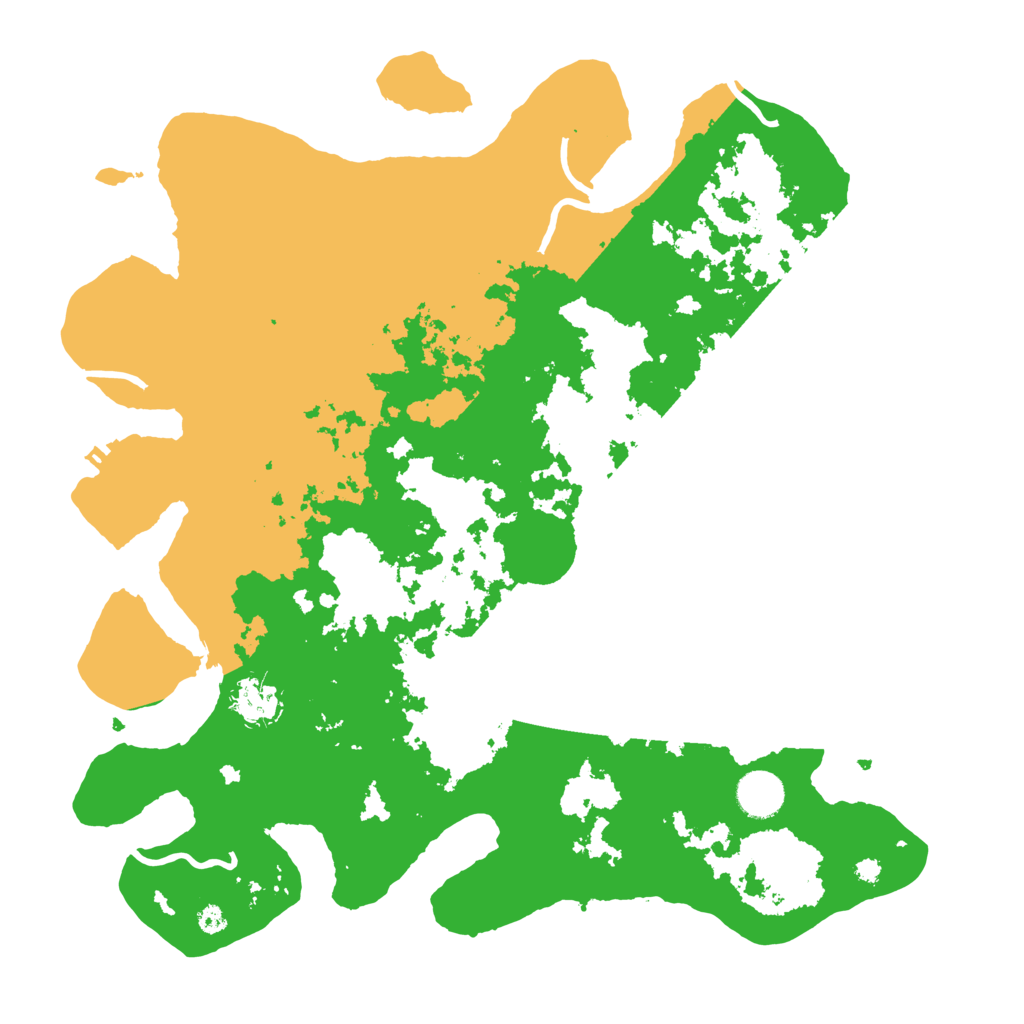 Biome Rust Map: Procedural Map, Size: 3800, Seed: 4646