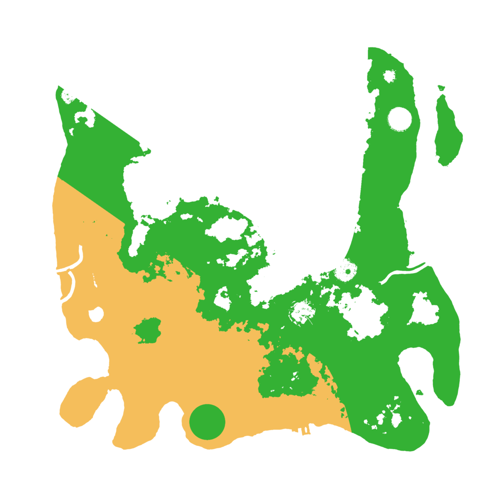 Biome Rust Map: Procedural Map, Size: 3700, Seed: 579123100