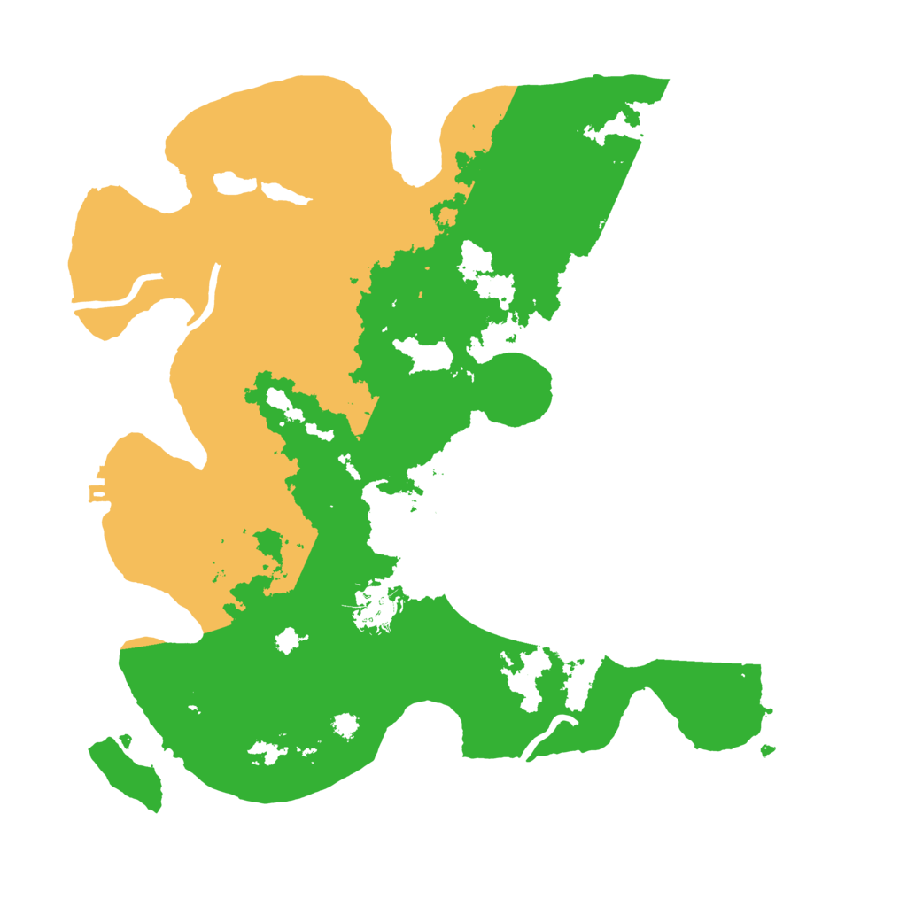 Biome Rust Map: Procedural Map, Size: 3300, Seed: 25